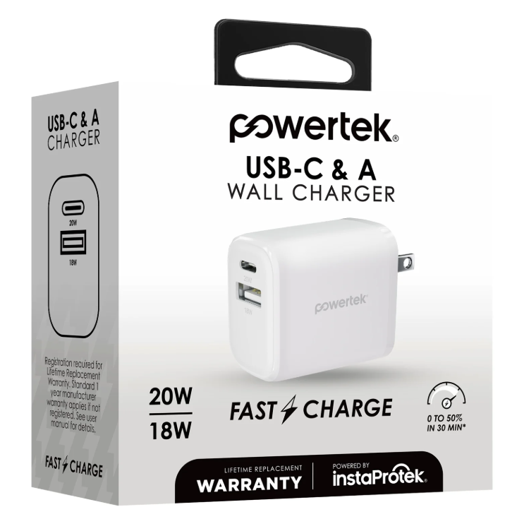 Charging Block USB-A and USB-C