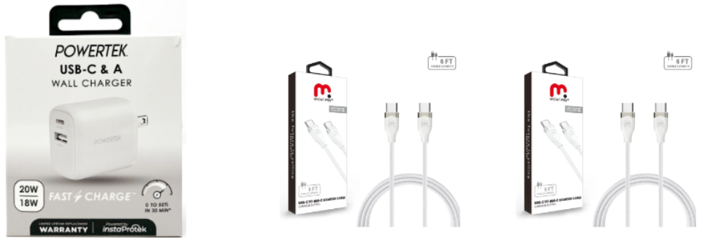 Charging Block + 2 USB-C to C