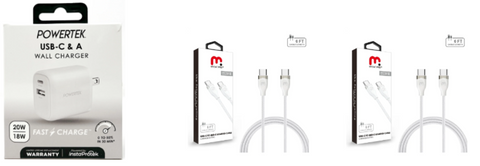 Charging Block + 2 USB-C to C