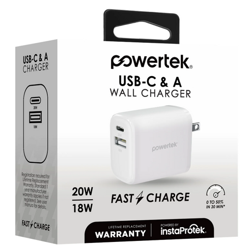 Charging Block USB-A and USB-C