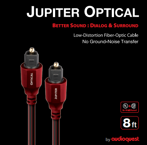 AudioQuest Jupiter 8' Optical Cable