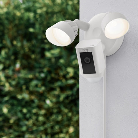 a ring security camera added to a ring floodlight