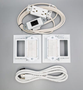 wiring for the tv power cord relocation